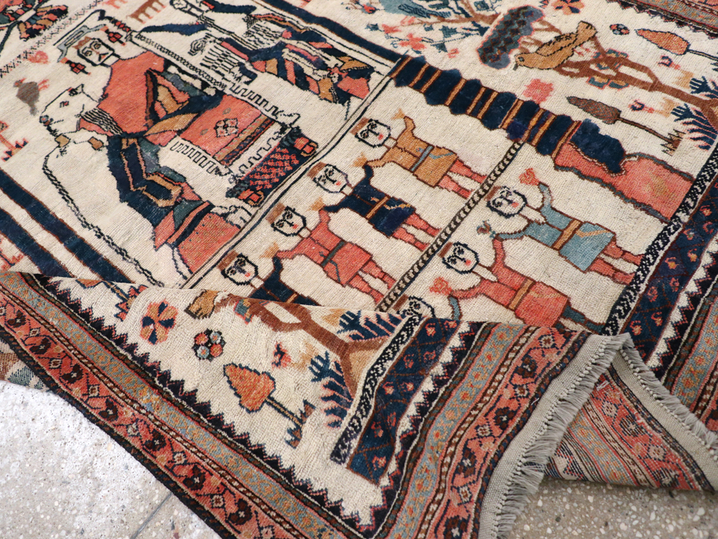 Antique Persian Afshar Rug, No.25125 - Gsblank