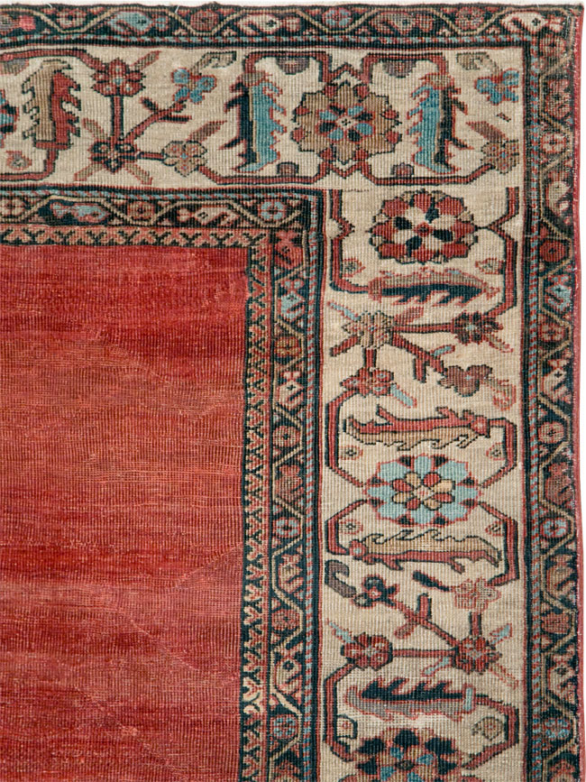 Antique Persian Mahal Small Room Size Carpet, No.25129 - Gsblank