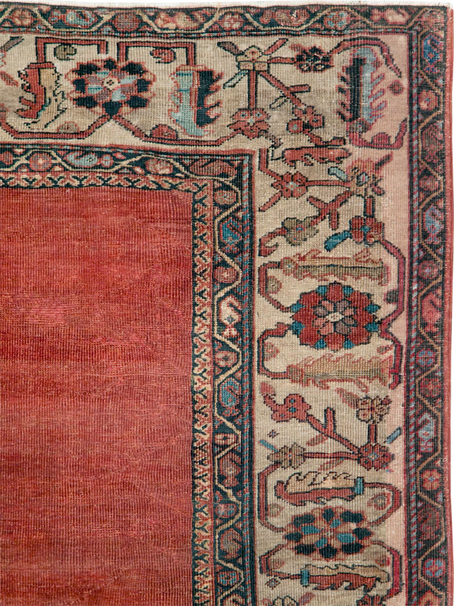 Antique Persian Mahal Small Room Size Carpet, No.25129 - Gsblank