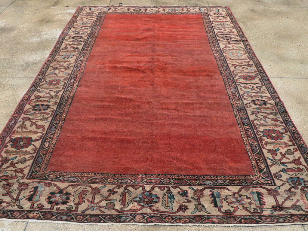Antique Persian Mahal Small Room Size Carpet, No.25129 - Gsblank