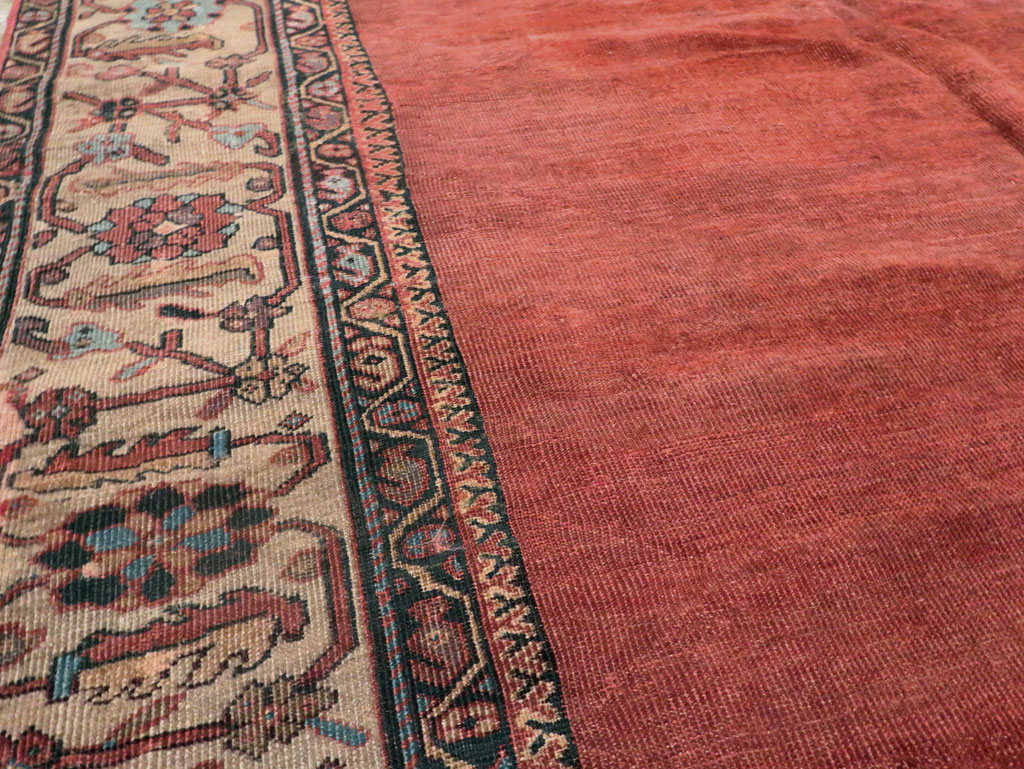 Antique Persian Mahal Small Room Size Carpet, No.25129 - Gsblank