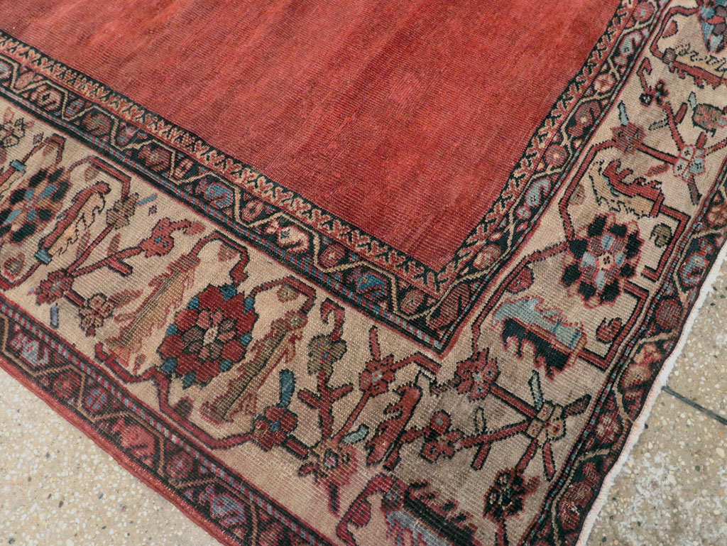 Antique Persian Mahal Small Room Size Carpet, No.25129 - Gsblank