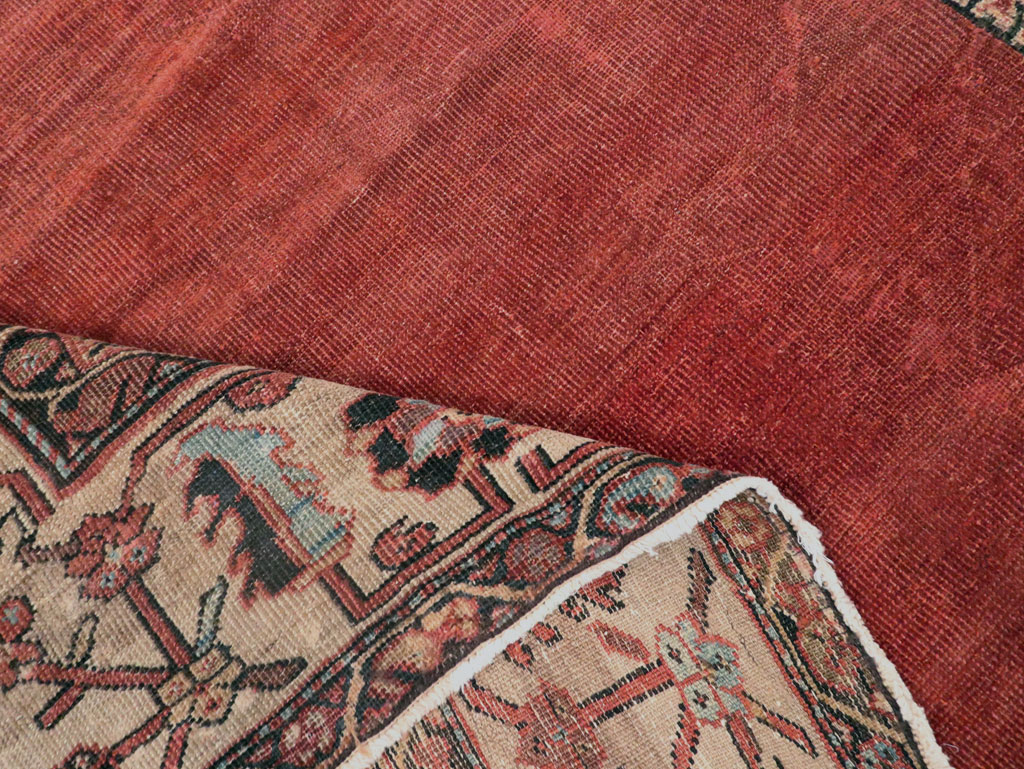 Antique Persian Mahal Small Room Size Carpet, No.25129 - Gsblank