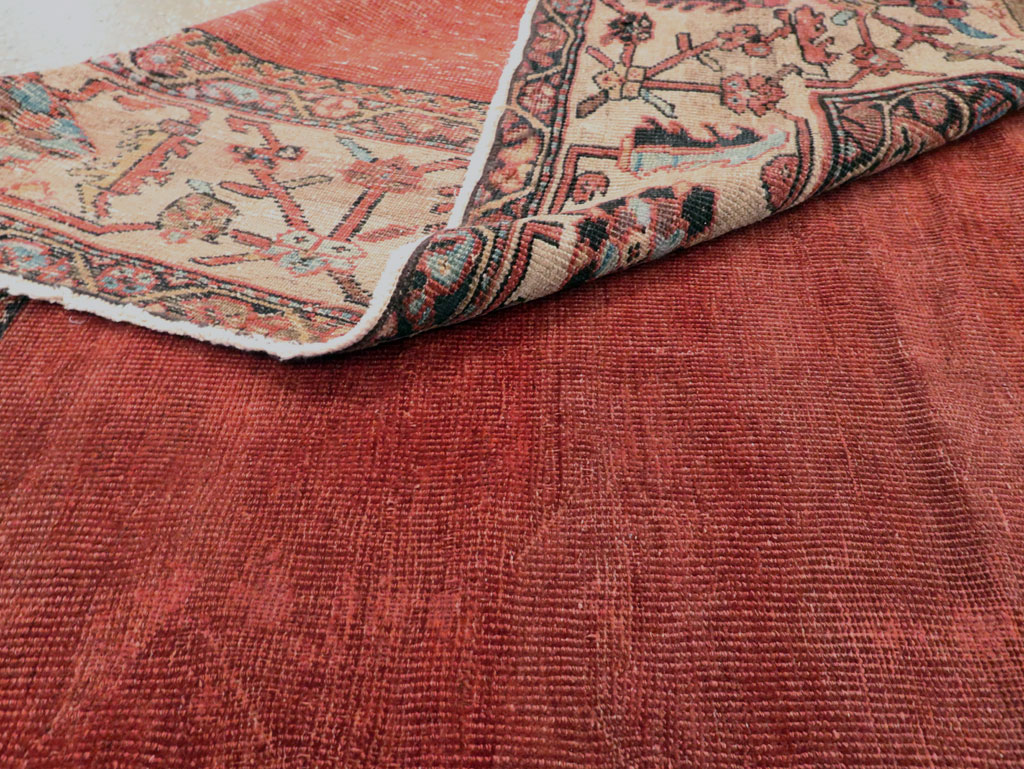 Antique Persian Mahal Small Room Size Carpet, No.25129 - Gsblank