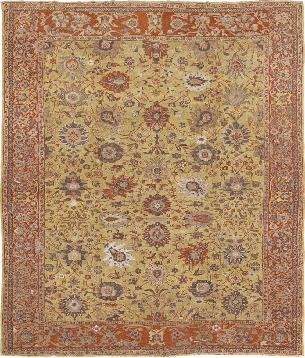 Antique Persian Mahal Large Carpet, No.25131 - Gsblank