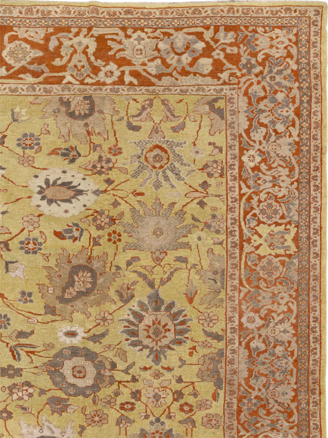 Antique Persian Mahal Large Carpet, No.25131 - Gsblank
