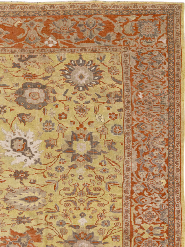 Antique Persian Mahal Large Carpet, No.25131 - Gsblank