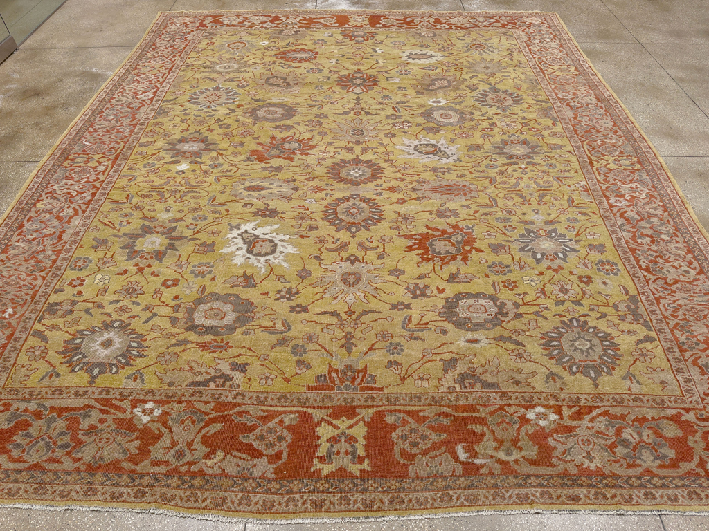 Antique Persian Mahal Large Carpet, No.25131 - Gsblank