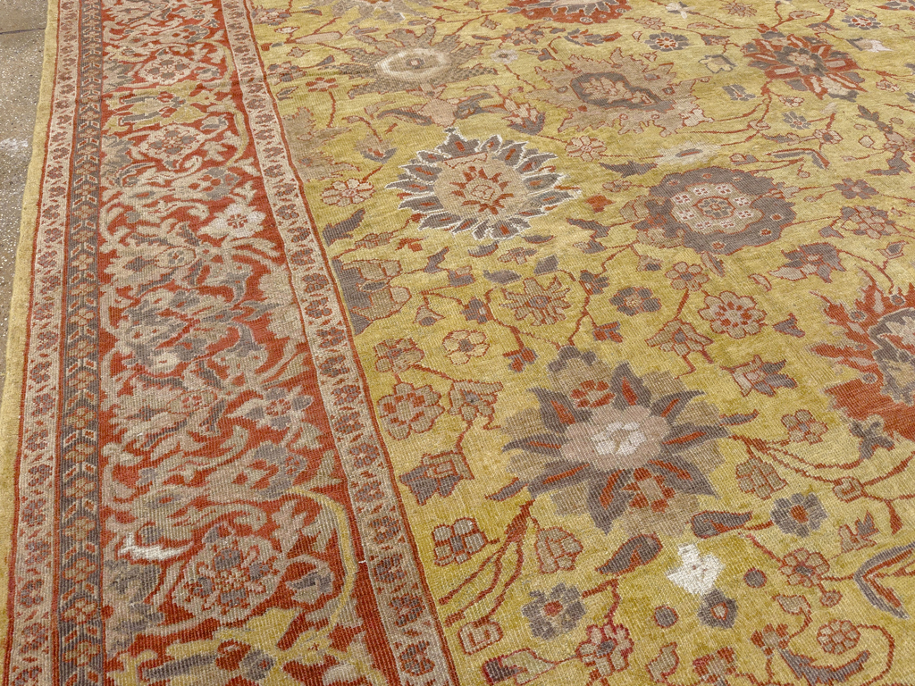 Antique Persian Mahal Large Carpet, No.25131 - Gsblank