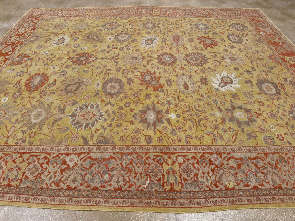 Antique Persian Mahal Large Carpet, No.25131 - Gsblank