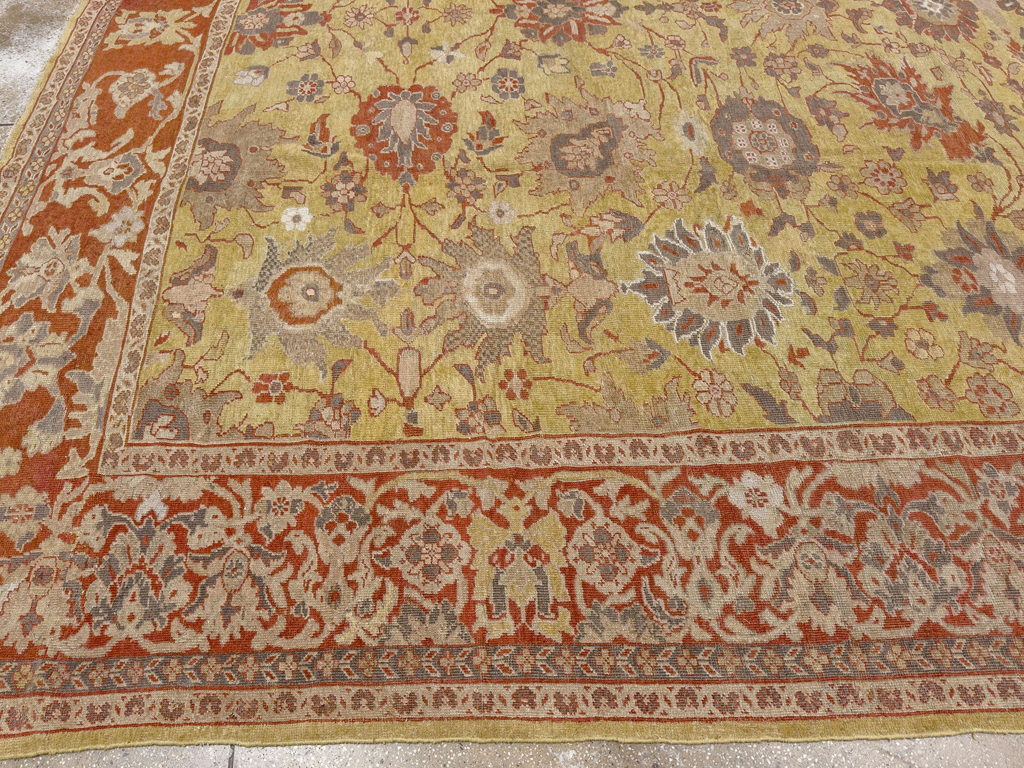 Antique Persian Mahal Large Carpet, No.25131 - Gsblank