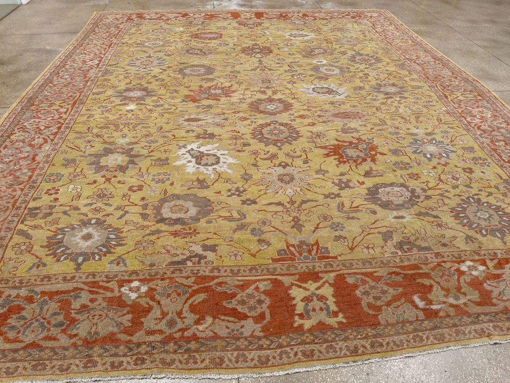 Antique Persian Mahal Large Carpet, No.25131 - Gsblank