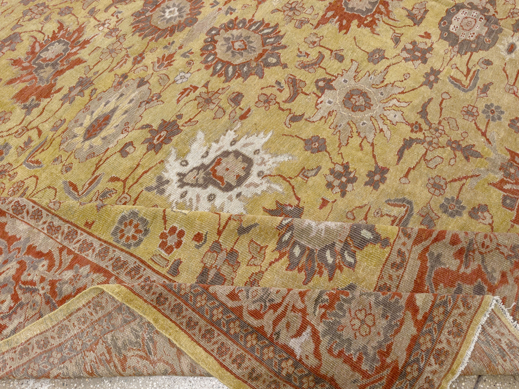 Antique Persian Mahal Large Carpet, No.25131 - Gsblank