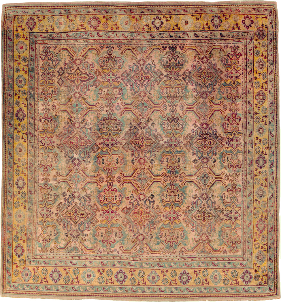 Antique Persian Oushak Carpet, No.25134 - Gsblank
