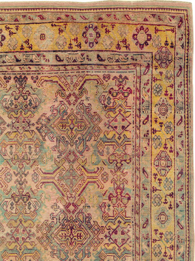 Antique Persian Oushak Carpet, No.25134 - Gsblank
