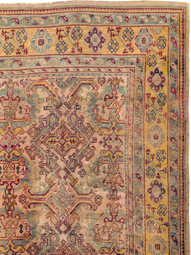 Antique Persian Oushak Carpet, No.25134 - Gsblank