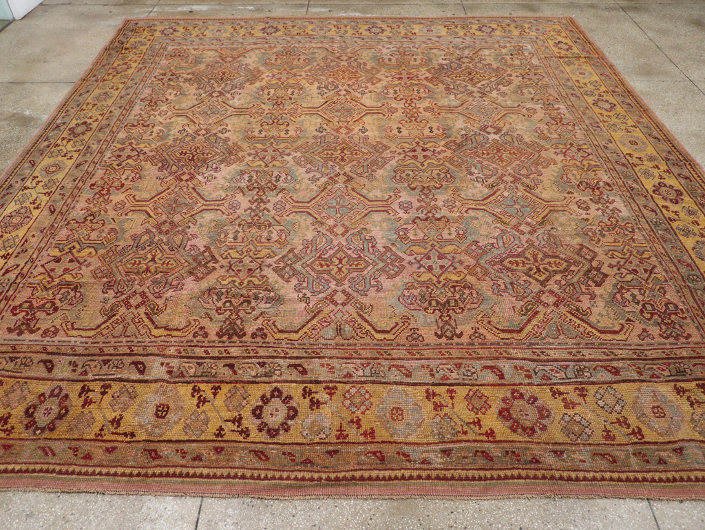 Antique Persian Oushak Carpet, No.25134 - Gsblank
