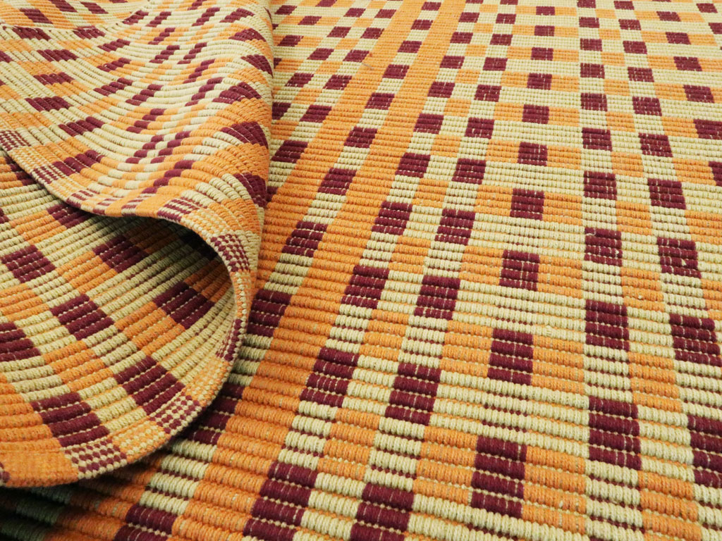 Vintage European Flatweave Kilim, No.25138 - Gsblank