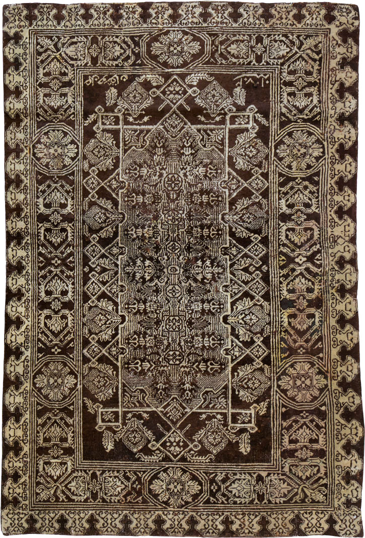 Antique Indian Agra Rug, No.25143 - Gsblank