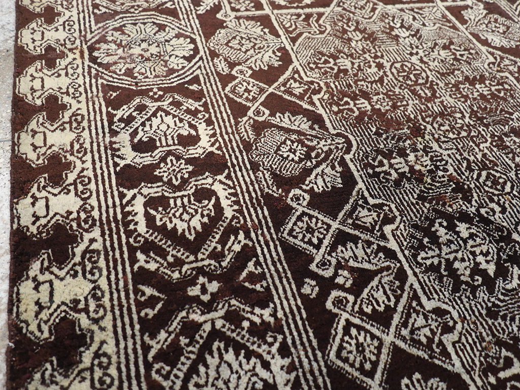 Antique Indian Agra Rug, No.25143 - Gsblank