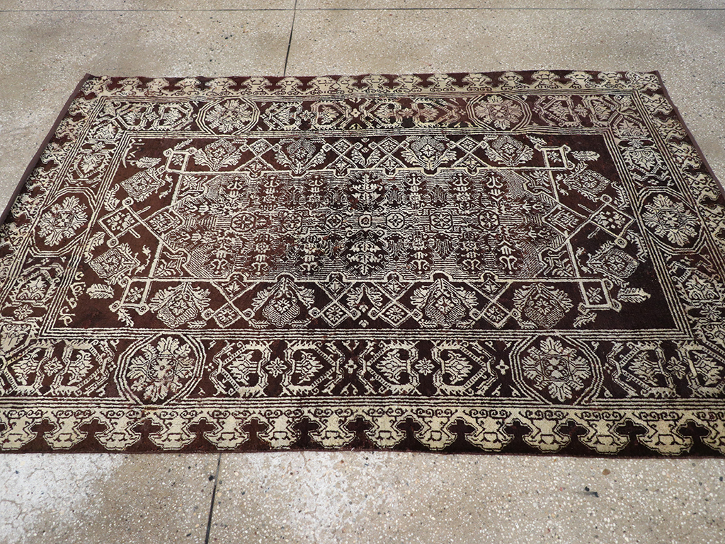 Antique Indian Agra Rug, No.25143 - Gsblank
