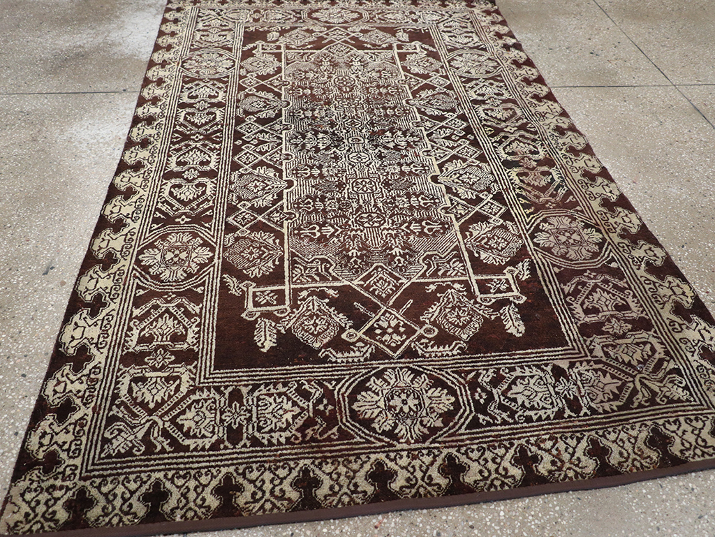 Antique Indian Agra Rug, No.25143 - Gsblank