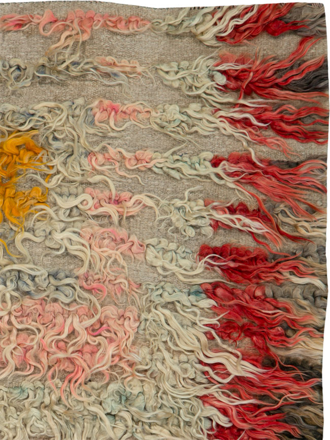 Vintage Turkish Tulu Square Rug, No.25151 - Gsblank