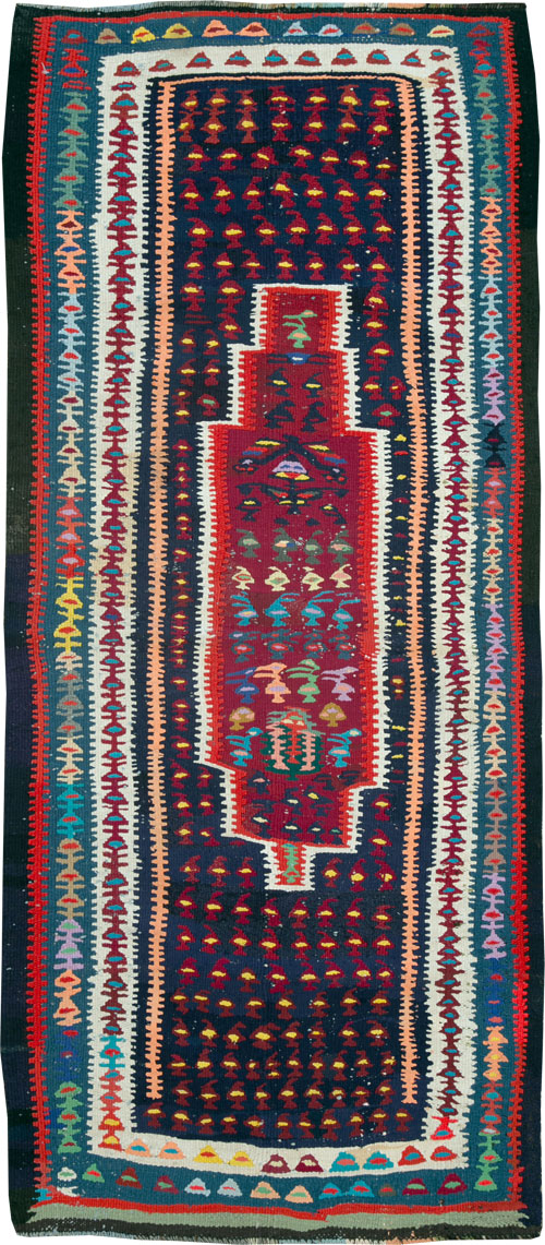 Vintage Persian Kilim, No.25157 - Gsblank