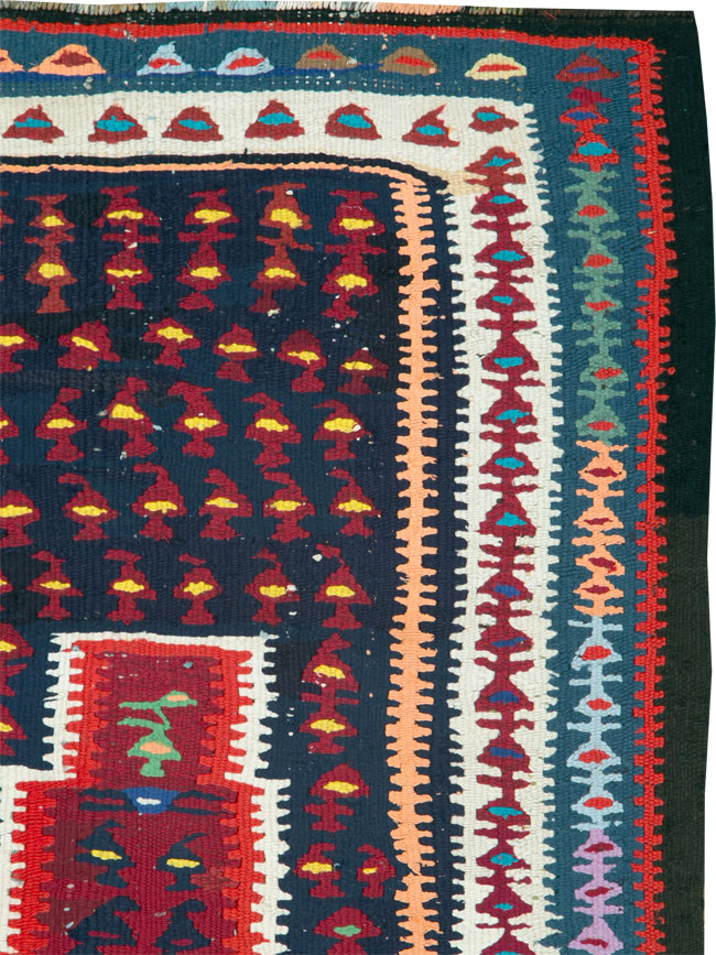 Vintage Persian Kilim, No.25157 - Gsblank