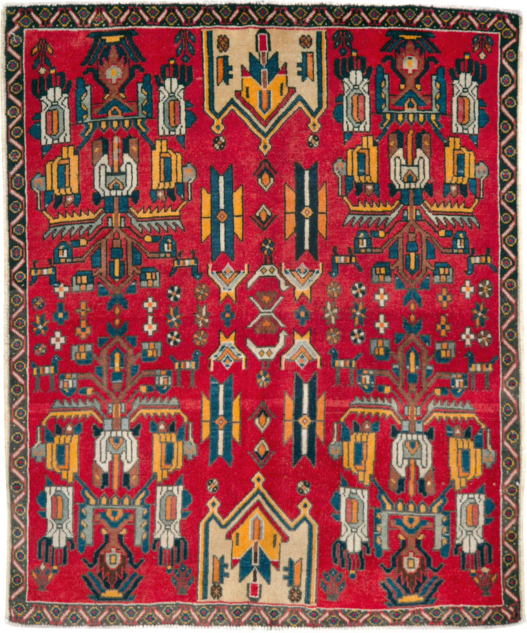 Vintage Persian Tabriz Carpet, No.25162 - Gsblank