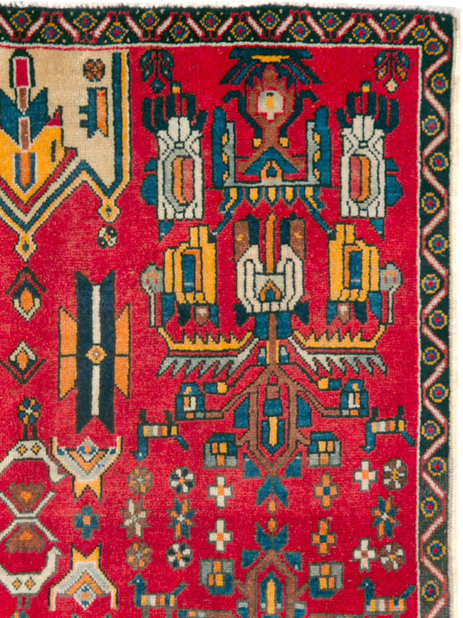 Vintage Persian Tabriz Carpet, No.25162 - Gsblank