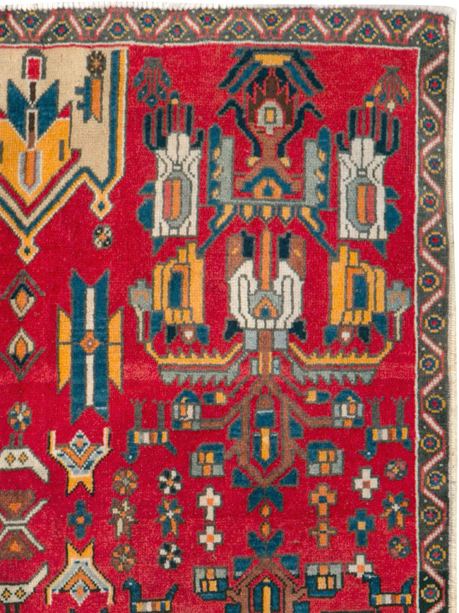 Vintage Persian Tabriz Carpet, No.25162 - Gsblank