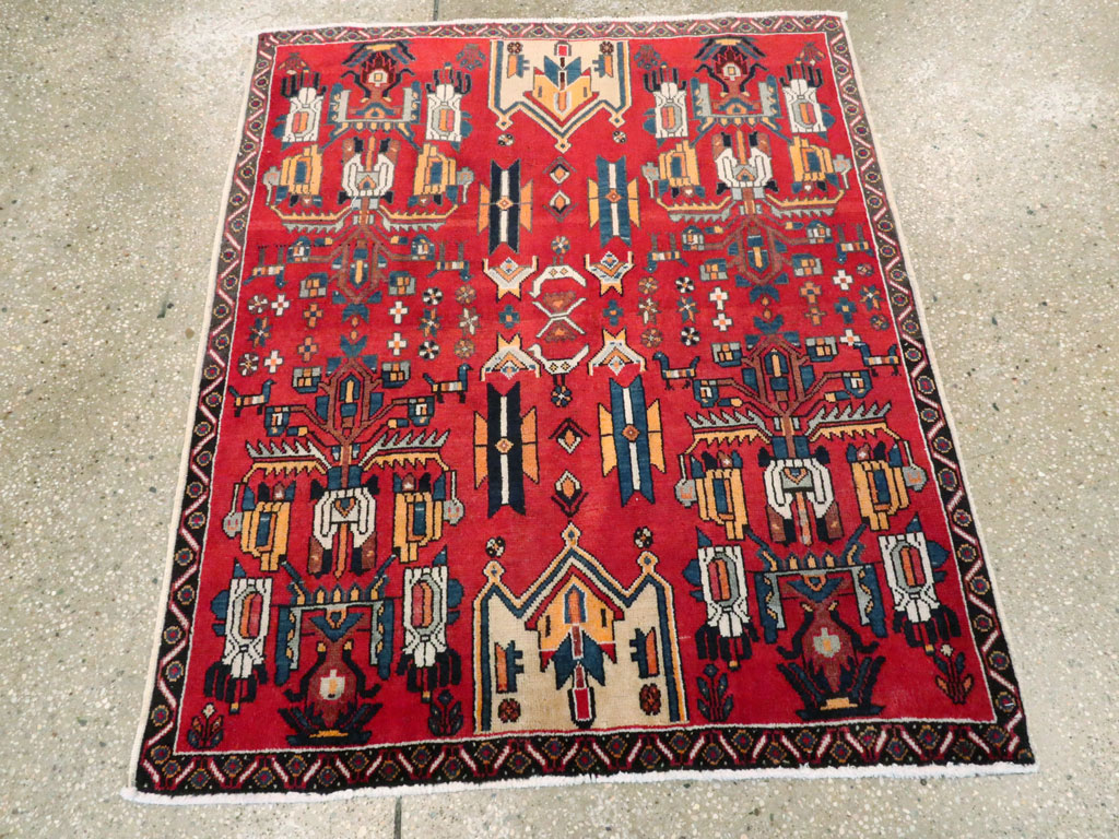 Vintage Persian Tabriz Carpet, No.25162 - Gsblank