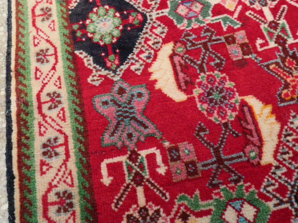 Vintage Persian Shiraz Square Rug (Pair: 1 of 2), No.25168 - Gsblank