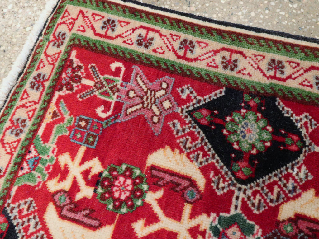 Vintage Persian Shiraz Square Rug (Pair: 1 of 2), No.25168 - Gsblank