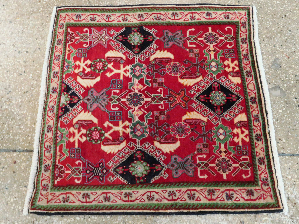 Vintage Persian Shiraz Square Rug (Pair: 1 of 2), No.25168 - Gsblank