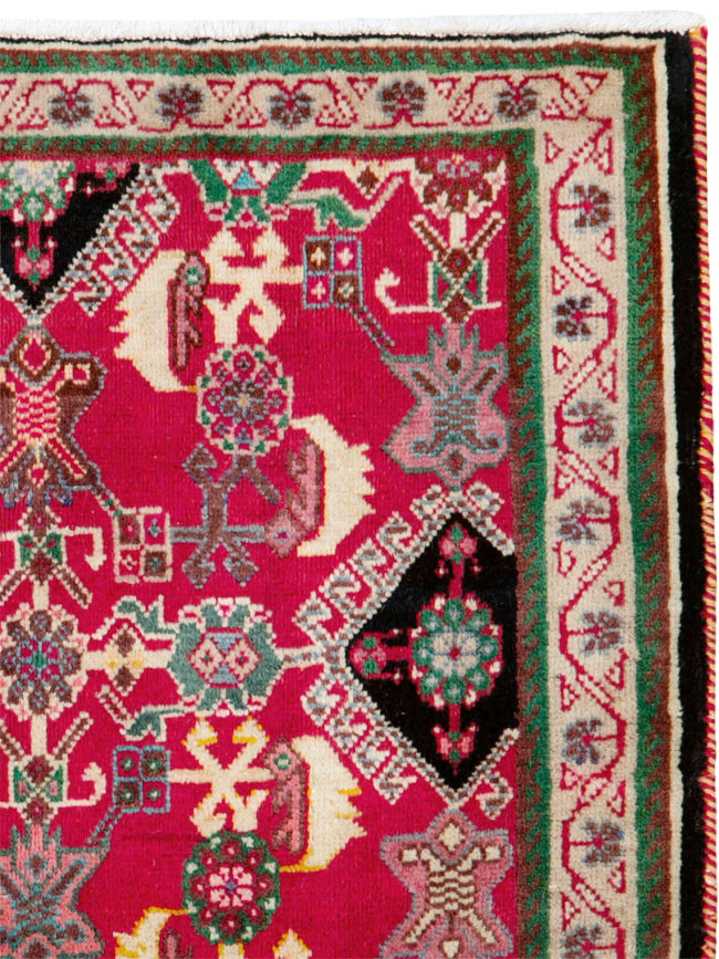 Vintage Persian Shiraz Square Rug (Pair: 2 of 2), No.25169 - Gsblank