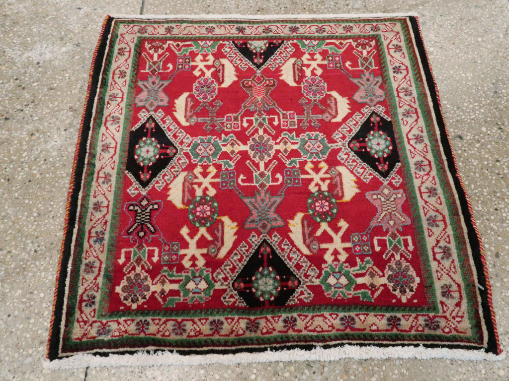 Vintage Persian Shiraz Square Rug (Pair: 2 of 2), No.25169 - Gsblank