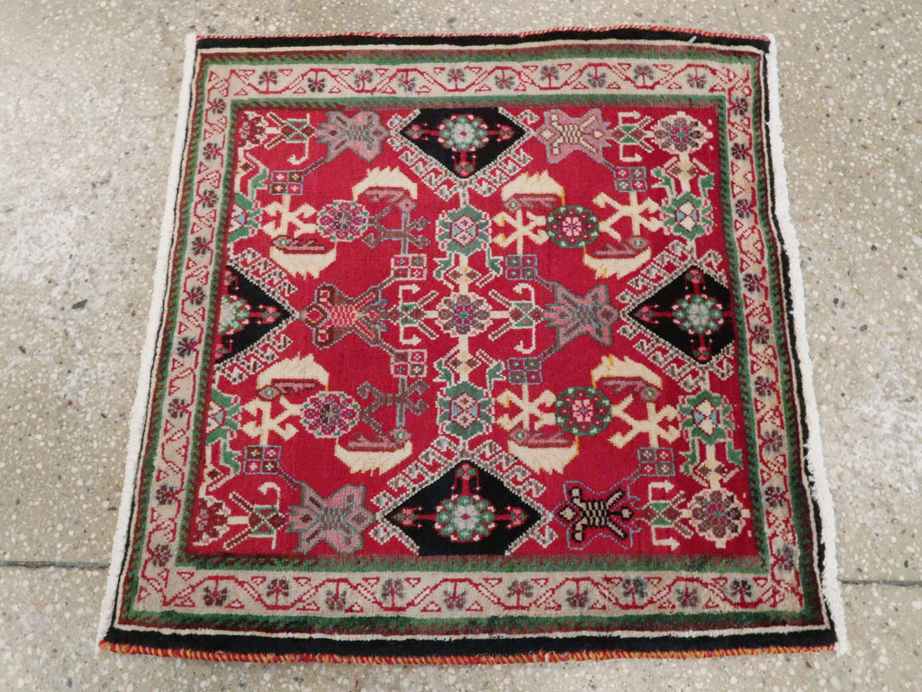Vintage Persian Shiraz Square Rug (Pair: 2 of 2), No.25169 - Gsblank