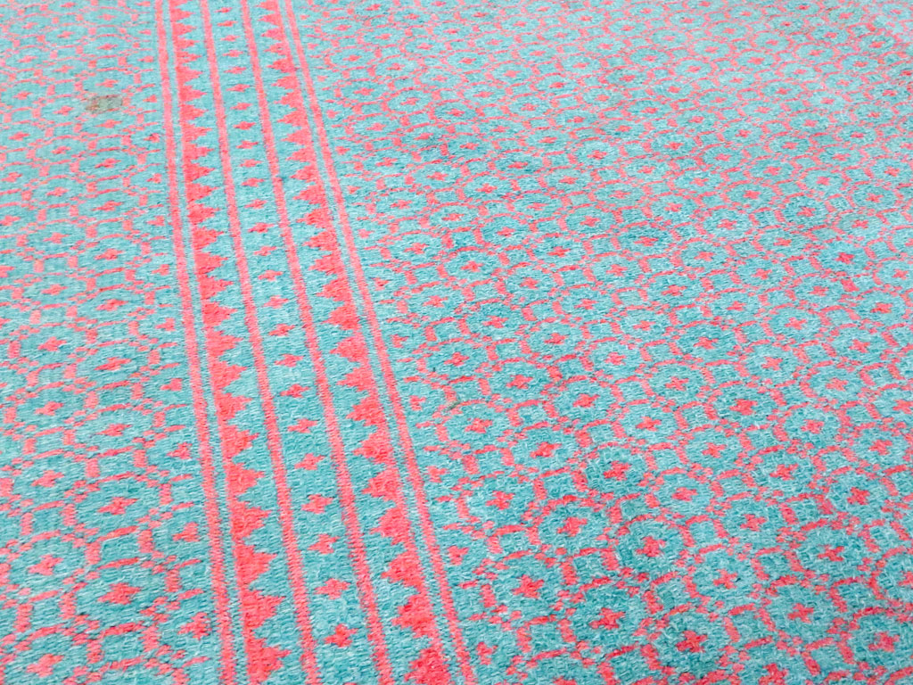 Vintage Persian Flatweave Kilim Accent Rug, No.25178 - Gsblank