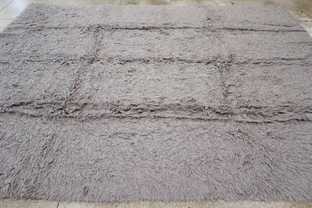 Vintage Greece Shag Rug, No.25183 - Gsblank