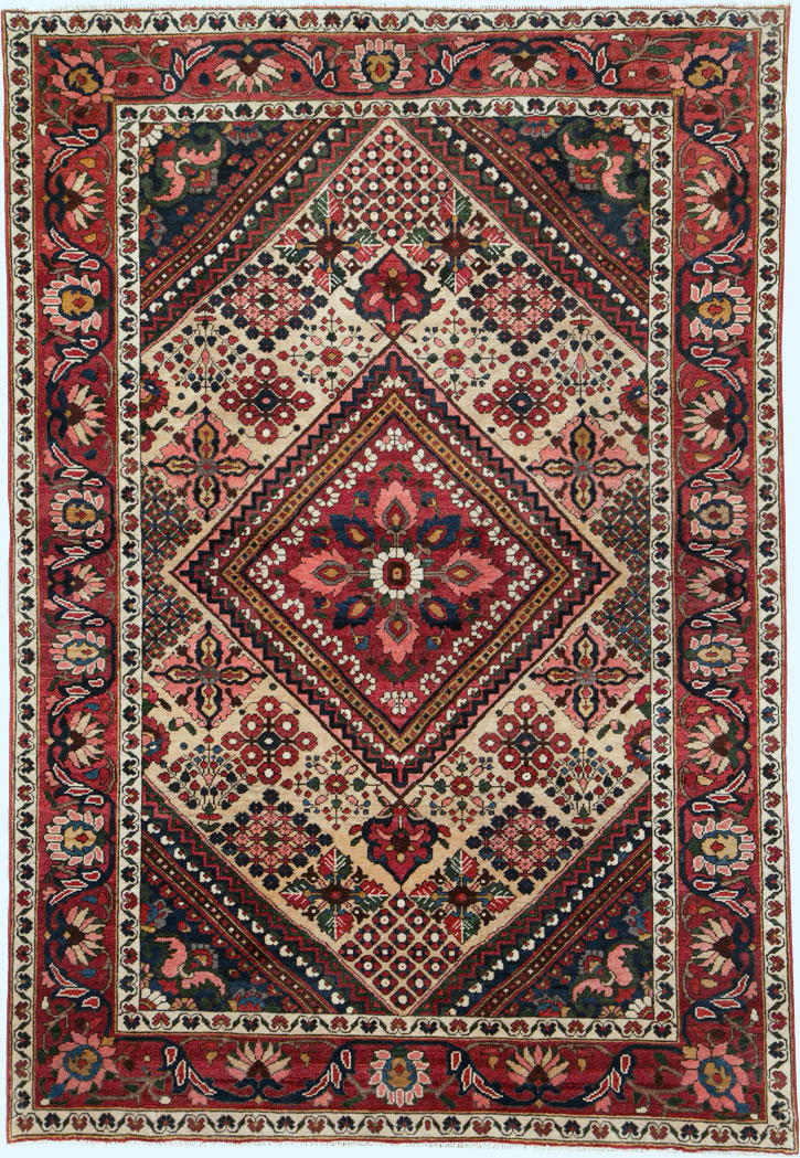 Vintage Persian Joshegan Rug (Pair: 1 of 2), No.25185 - Gsblank