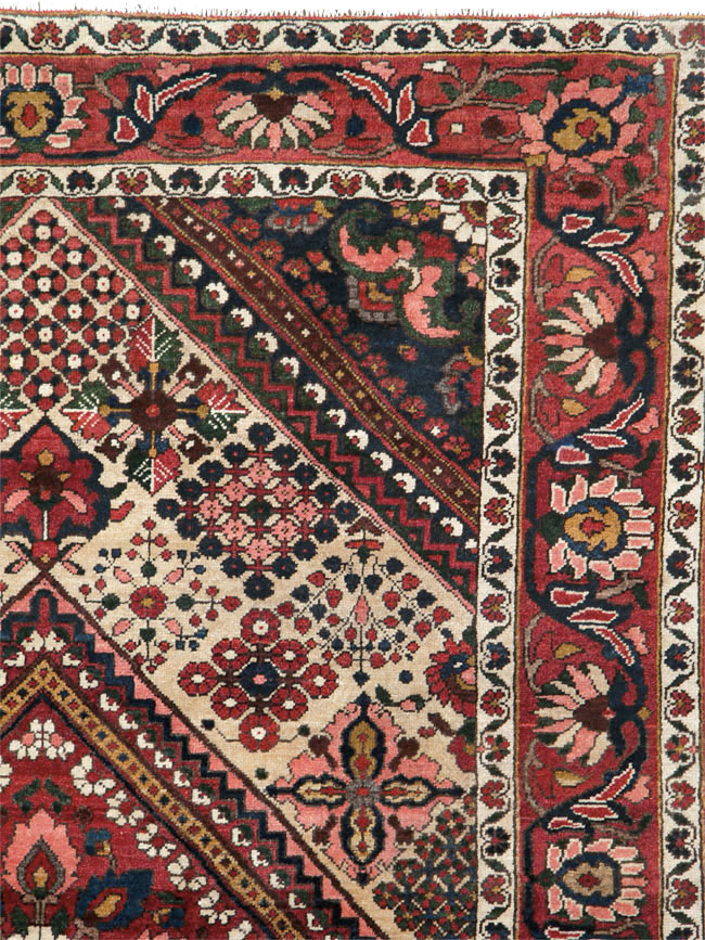 Vintage Persian Joshegan Rug (Pair: 1 of 2), No.25185 - Gsblank