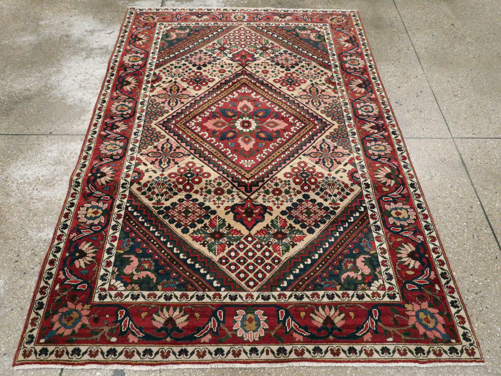 Vintage Persian Joshegan Rug (Pair: 1 of 2), No.25185 - Gsblank