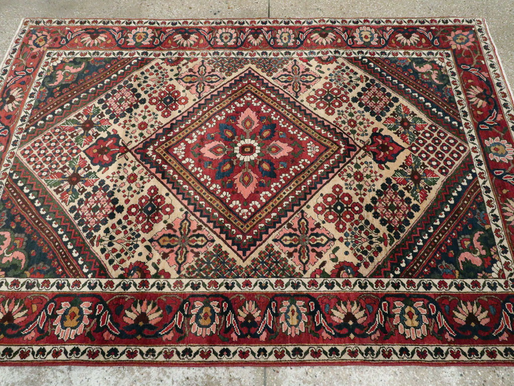 Vintage Persian Joshegan Rug (Pair: 1 of 2), No.25185 - Gsblank