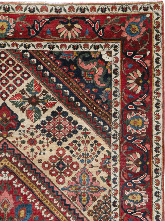 Vintage Persian Joshegan Rug (Pair: 2 of 2), No.25186 - Gsblank