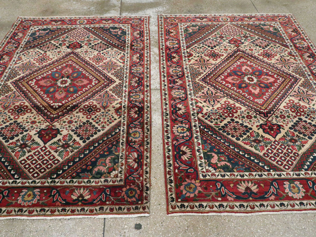 Vintage Persian Joshegan Rug (Pair: 2 of 2), No.25186 - Gsblank