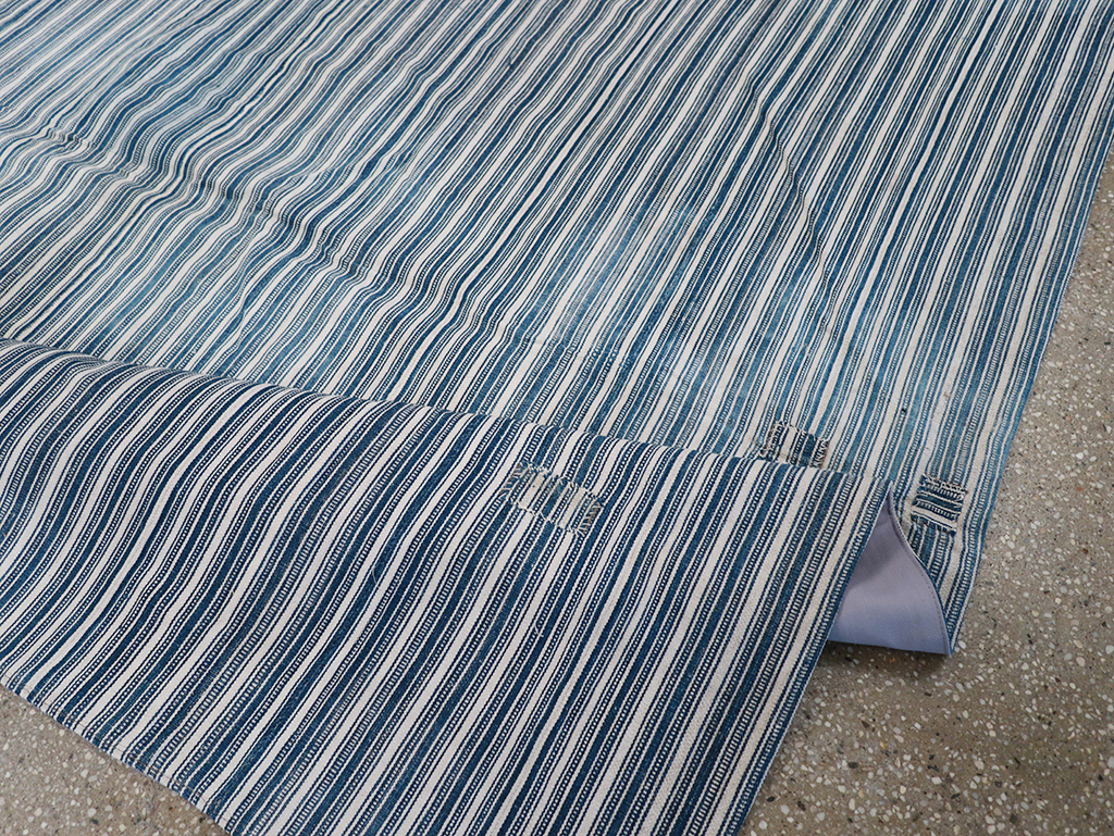 Vintage Persian Flatweave Kilim Square Accent Rug, No.25191 - Gsblank