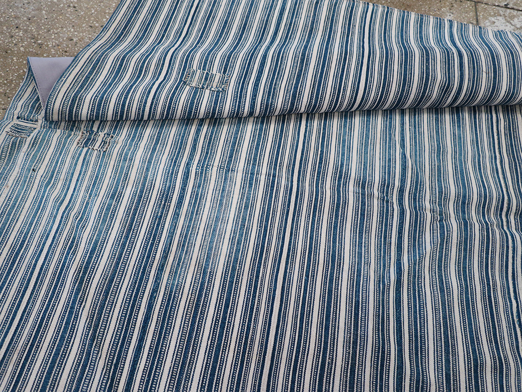 Vintage Persian Flatweave Kilim Square Accent Rug, No.25191 - Gsblank