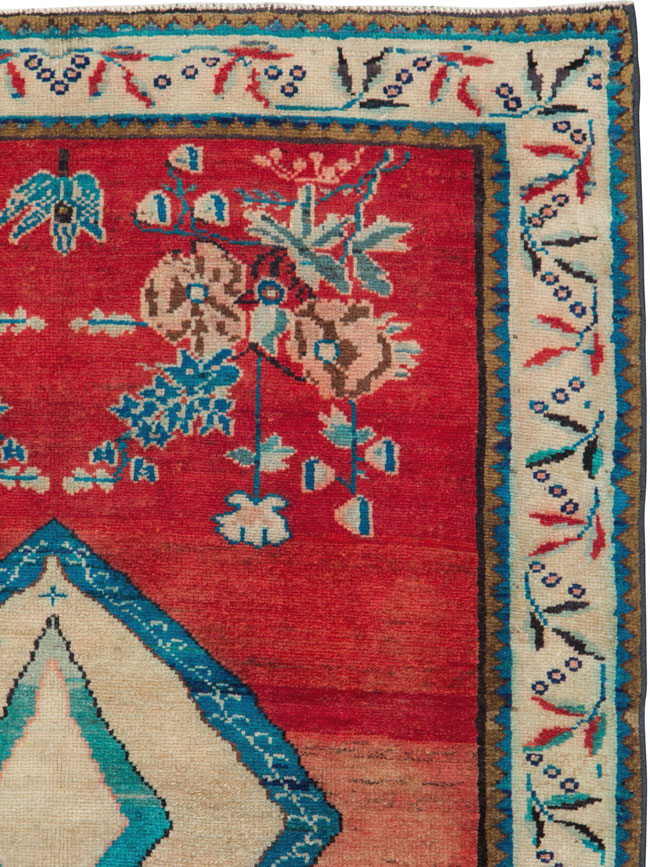 Vintage Persian Mahal Rug, No.25193 - Gsblank